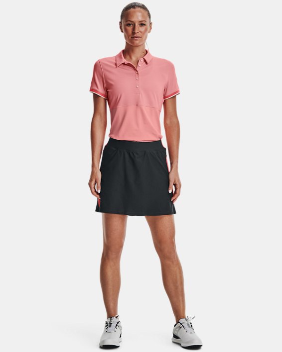 Women's UA Zinger Point Short Sleeve Polo, Pink, pdpMainDesktop image number 2